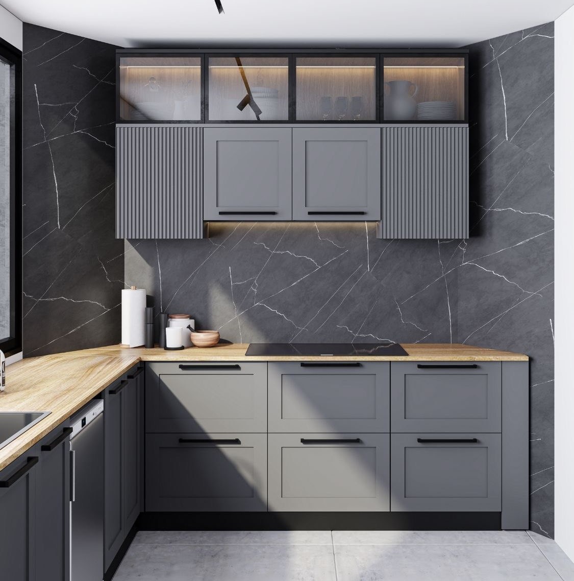 مقایسه کابینت MDF، هایگلاس و پلی‌اورتان